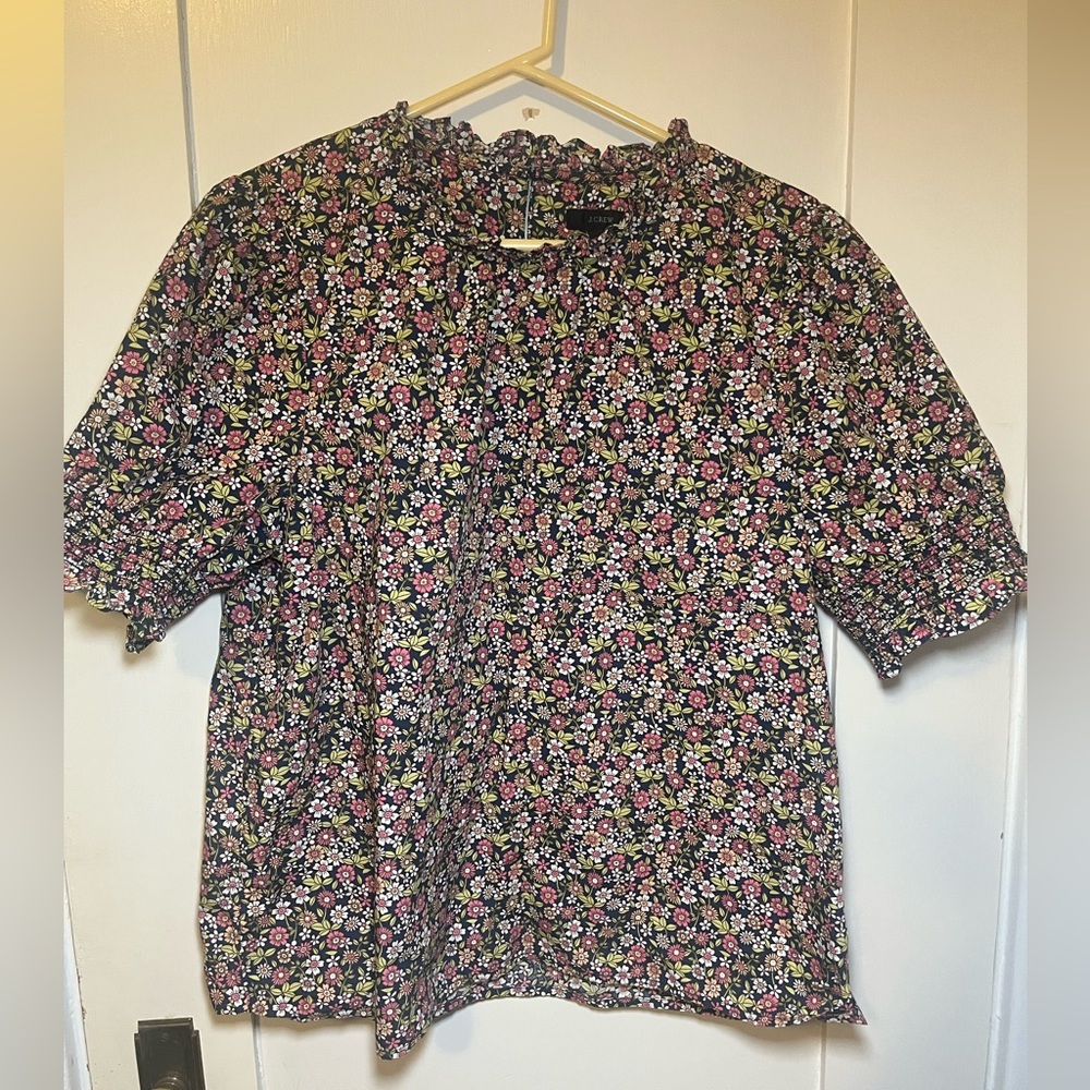 J. Crew Floral Shirt. Large